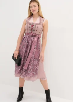 bonprix Dirndl avec tablier à sequins|Femme Robes