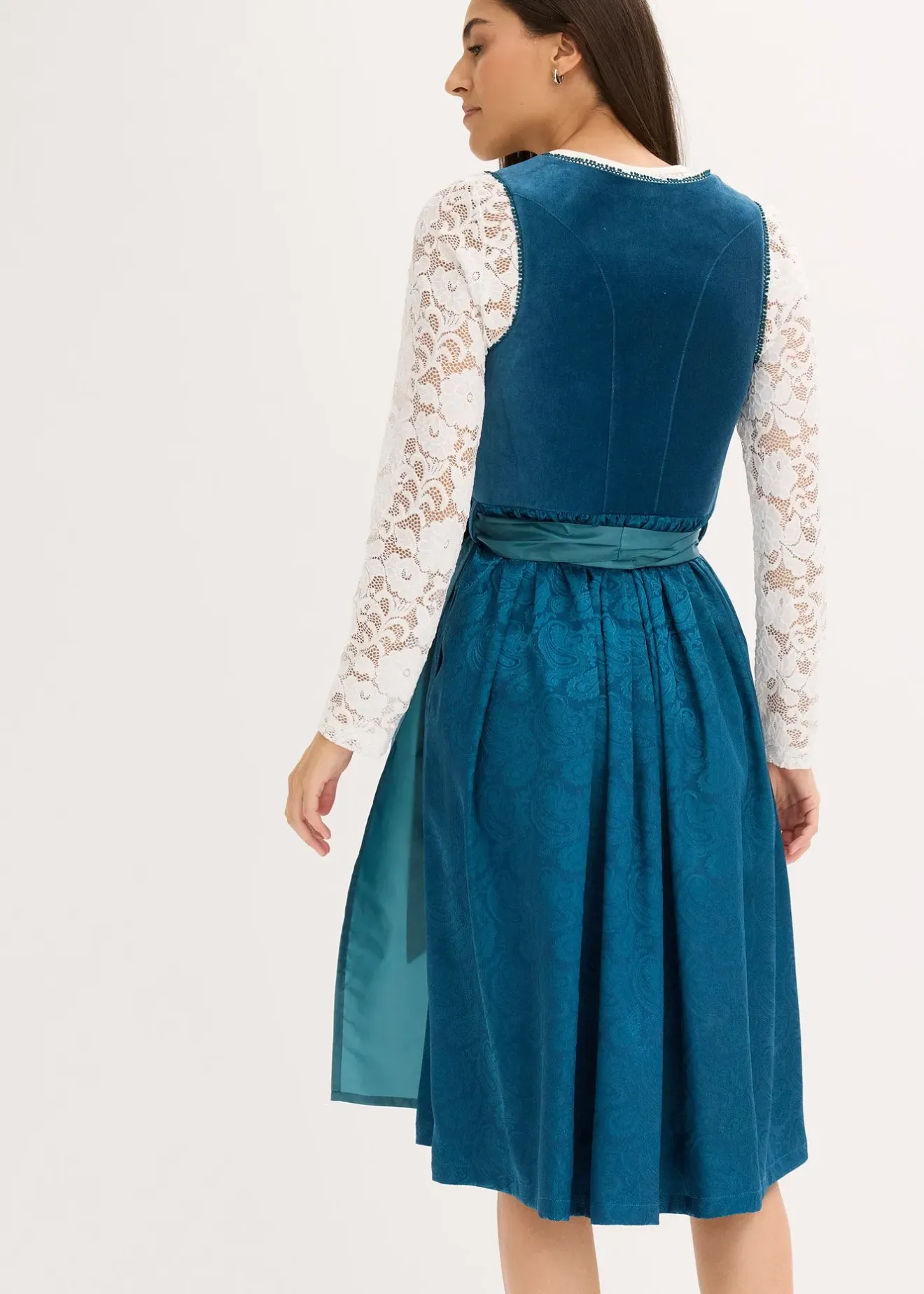 bonprix Dirndl avec velours en longueur midi (ens. 2 pces)|Femme Robes