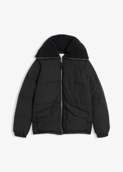 bonprix Doudoune avec col à doublure peluche|Femme Vestes & Manteaux