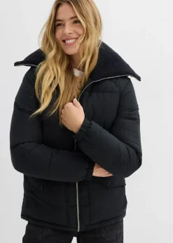 bonprix Doudoune avec col à doublure peluche|Femme Vestes & Manteaux