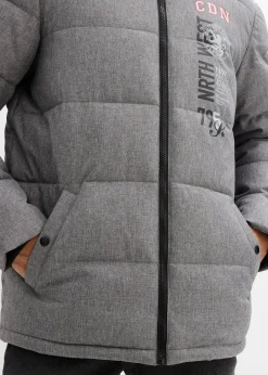 Homme bonprix Vestes|Doudoune chaude à capuche