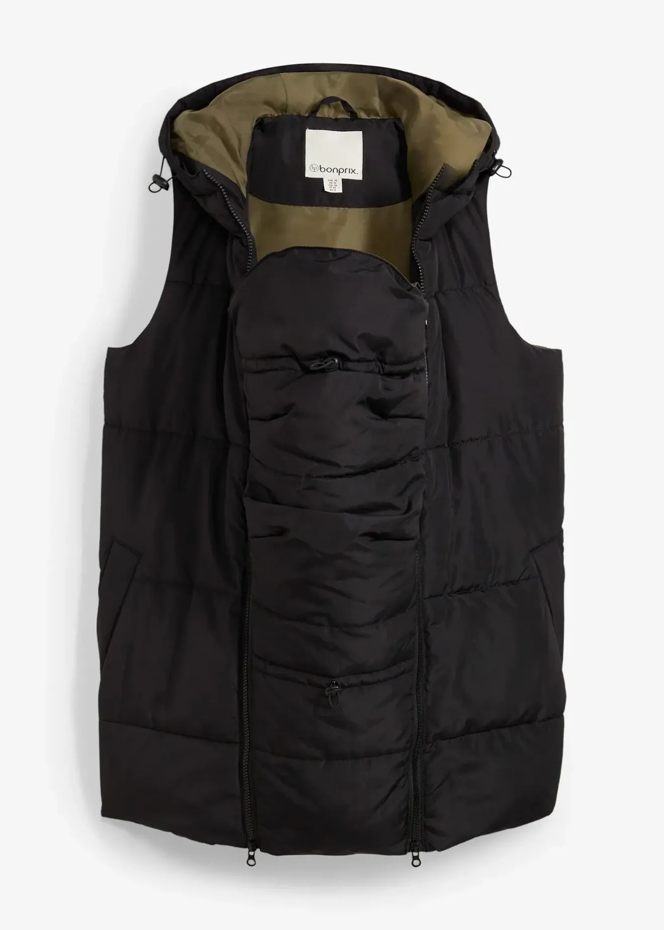 bonprix Doudoune de grossesse et de portage sans manches, déperlante|Femme Femme Enceinte