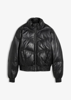 bonprix Doudoune en cuir d’agneau nappa|Femme Premium|Vestes & Manteaux