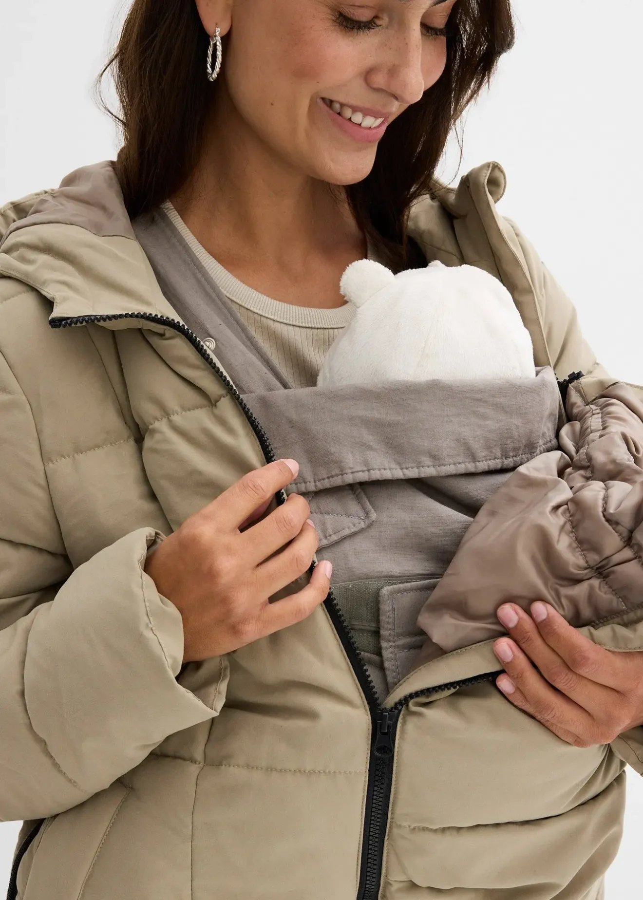 Femme bonprix Femme Enceinte|Doudoune 3en1 de grossesse et de portage