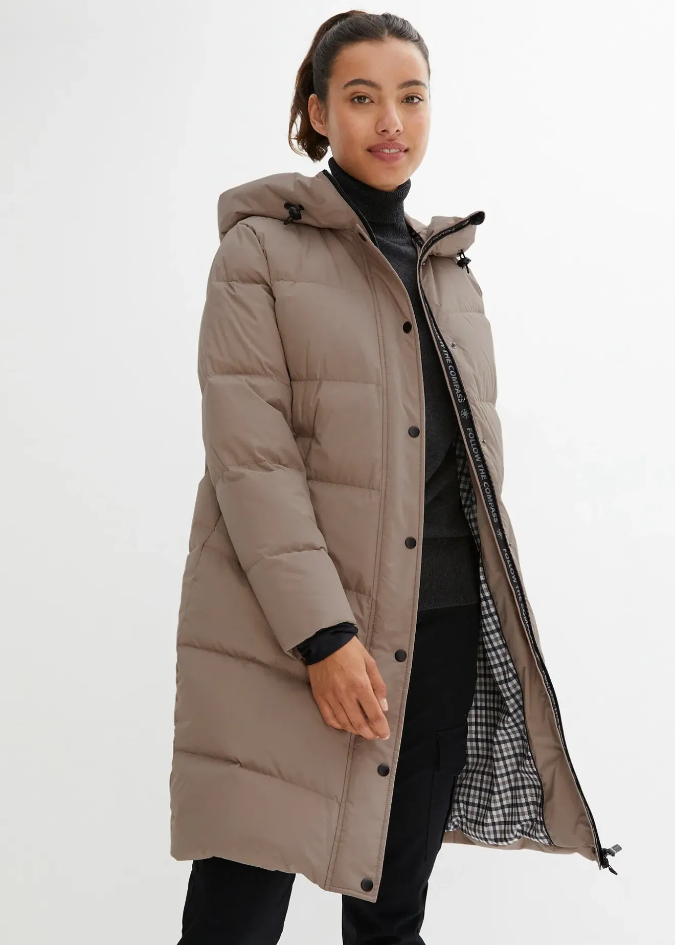 Femme bonprix Vestes & Manteaux|Doudoune imperméable à doublure imprimée