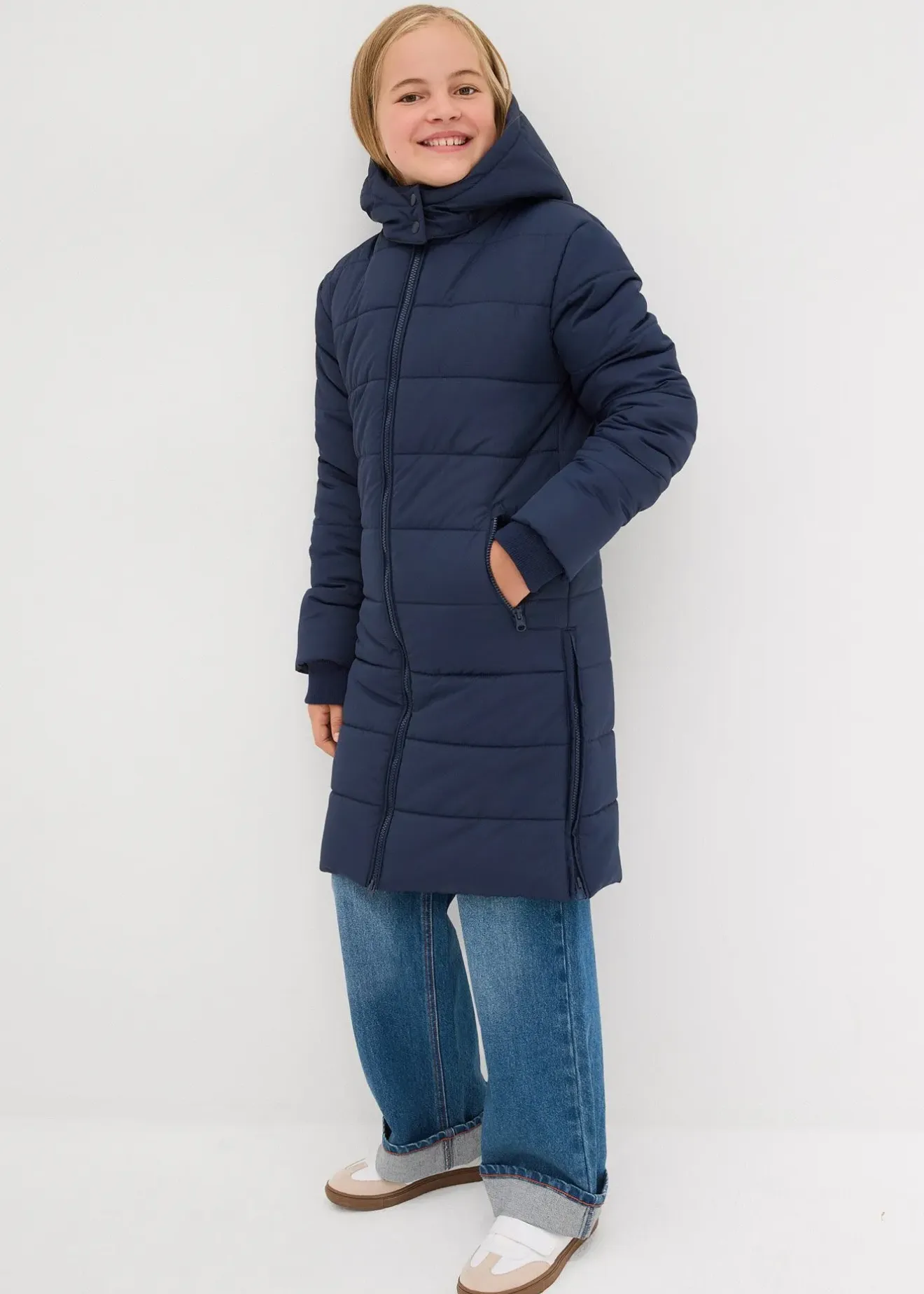bonprix Doudoune longue à capuche amovible|Enfant Vêtements Enfant|Filles 9-16 Ans·Vestes Outdoor