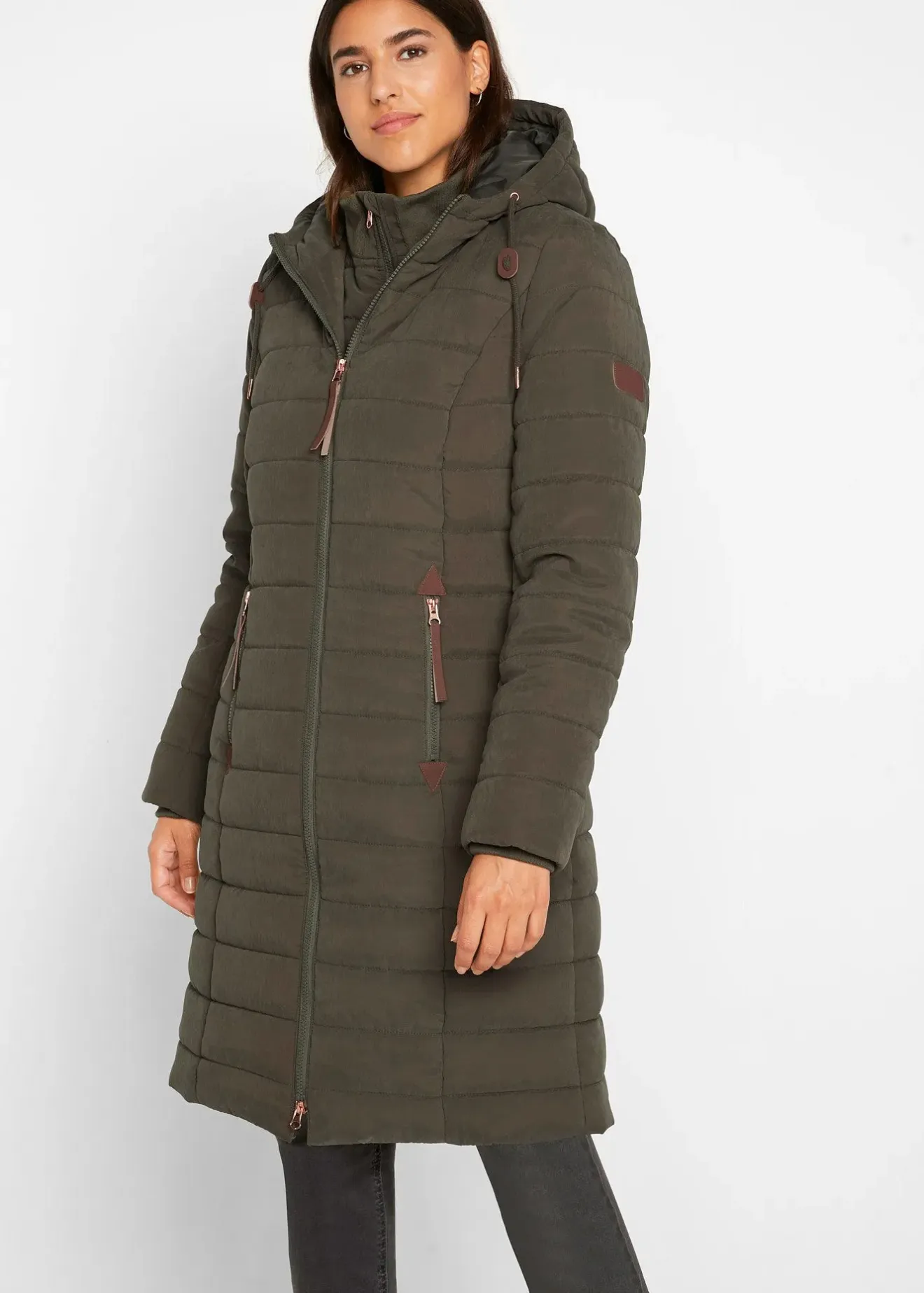 bonprix Doudoune longue, style 2 en 1|Femme Vestes & Manteaux