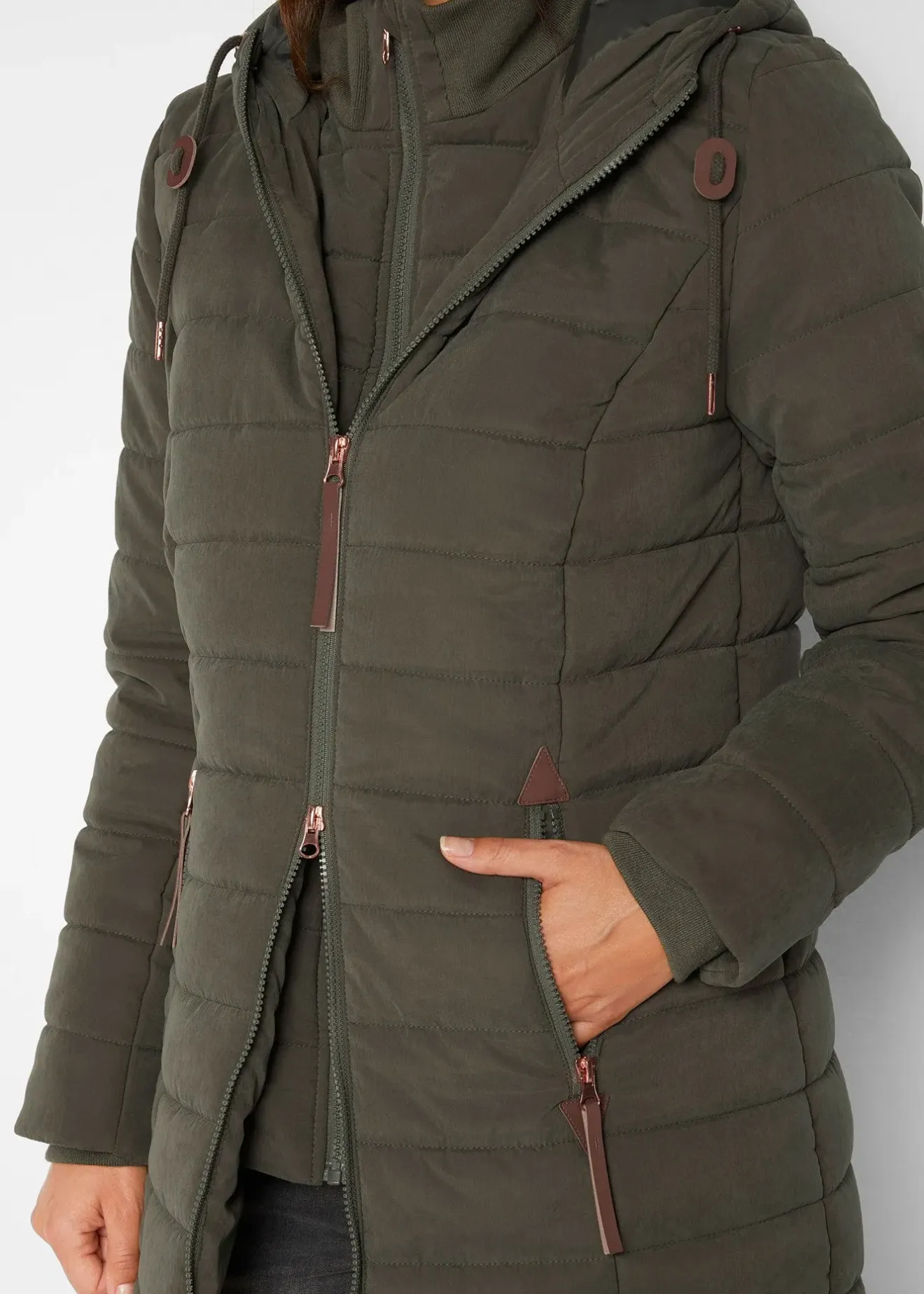 bonprix Doudoune longue, style 2 en 1|Femme Vestes & Manteaux