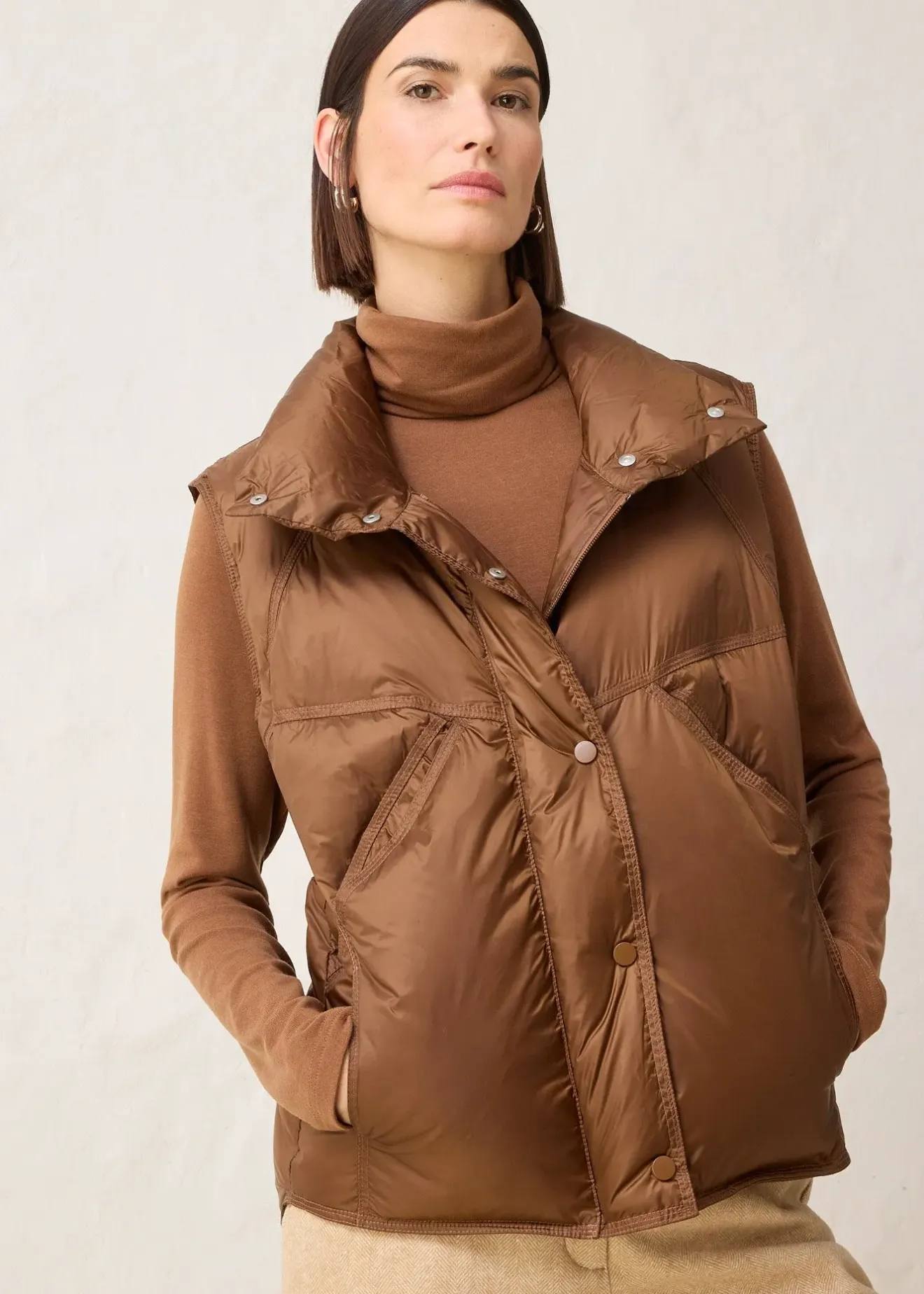 Femme bonprix Vestes & Manteaux|Doudoune sans manches avec duvet recyclé