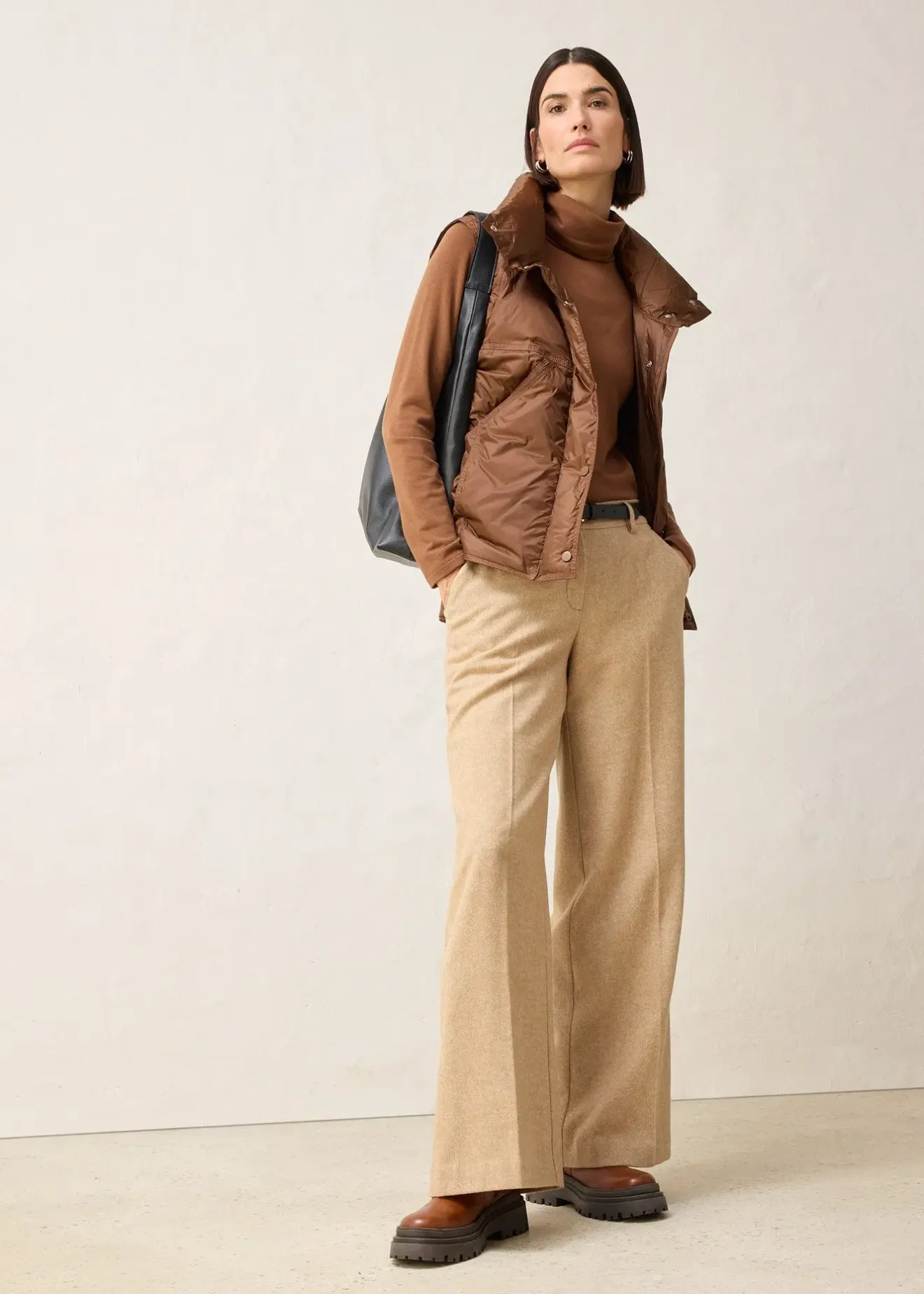 Femme bonprix Vestes & Manteaux|Doudoune sans manches avec duvet recyclé