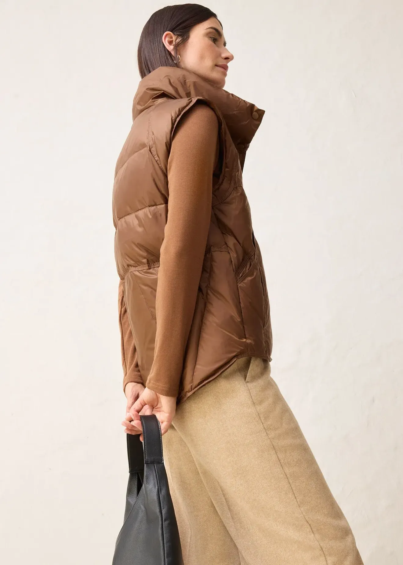 Femme bonprix Vestes & Manteaux|Doudoune sans manches avec duvet recyclé