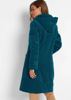 bonprix Duffle-coat en velours côtelé doublé|Femme Vestes & Manteaux