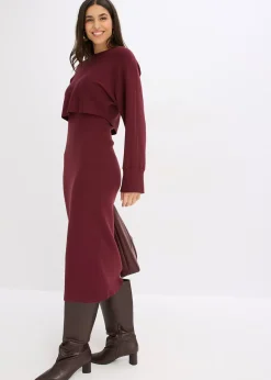 Femme bonprix Robes|Ensemble 2 pièces en maille