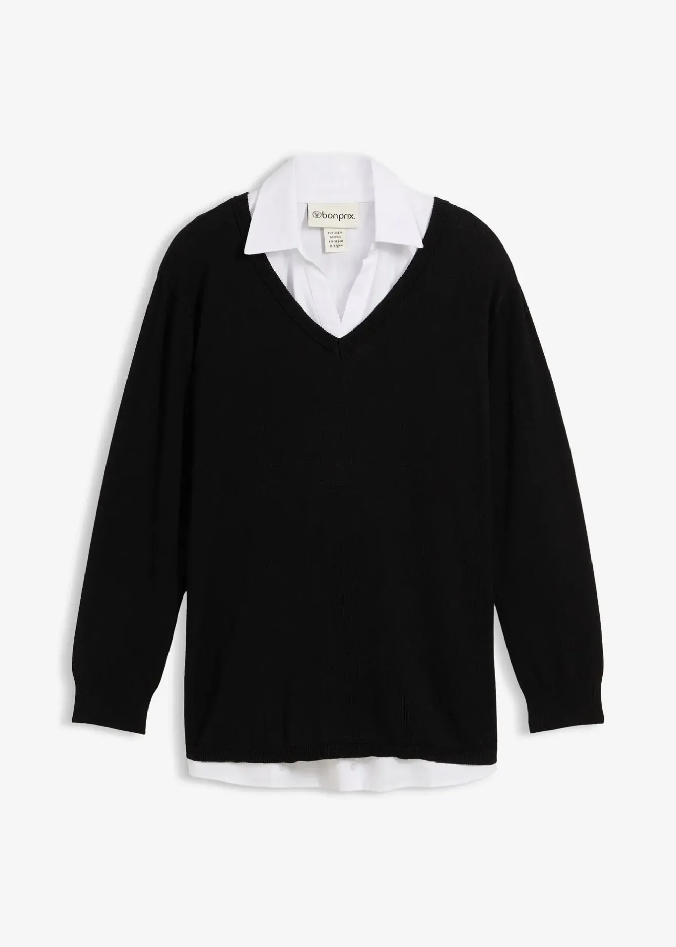 bonprix Ensemble de grossesse et d’allaitement avec pull et blouse sans manches|Femme Femme Enceinte