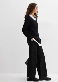 bonprix Ensemble de grossesse et d’allaitement avec pull et blouse sans manches|Femme Femme Enceinte