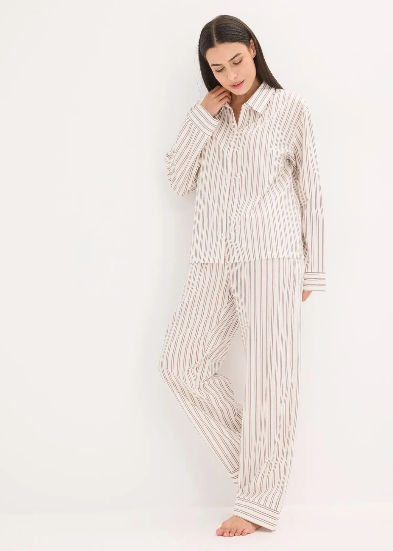 bonprix Ensemble d’intérieur en coton tissé, oversize|Femme Homewear|Lingerie Nuit