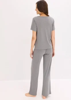 bonprix Ensemble d’intérieur en matière côtelée|Femme Homewear|Lingerie Nuit