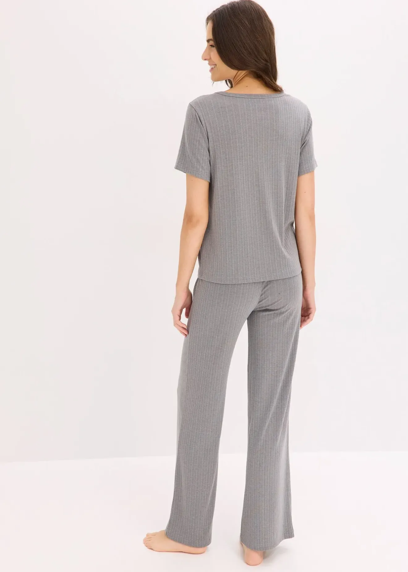 bonprix Ensemble d’intérieur en matière côtelée|Femme Homewear|Lingerie Nuit