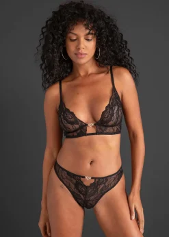 bonprix Ensemble soutien-gorge brassière et string ouvert|Femme Lingerie Érotique|Soutiens-Gorge