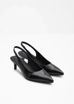 bonprix Escarpins slingback à petit talon fin|Femme Escarpins