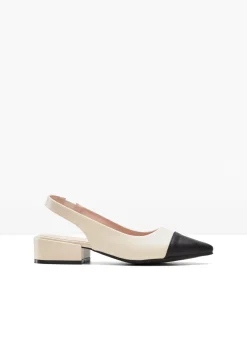 bonprix Escarpins slingback à talon plat|Femme Escarpins