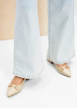 bonprix Escarpins slingback à talon plat|Femme Escarpins