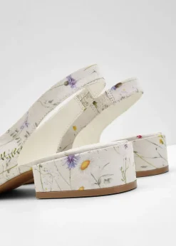 bonprix Escarpins slingback à talon plat|Femme Escarpins