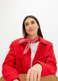 bonprix Foulard rayé en velours éponge|Femme Écharpes & Foulards