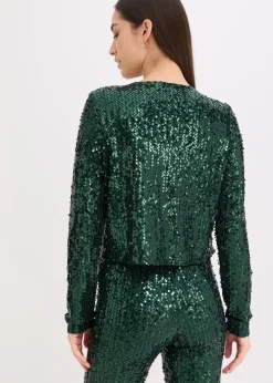 bonprix Gilet à sequins|Femme Vestes & Manteaux
