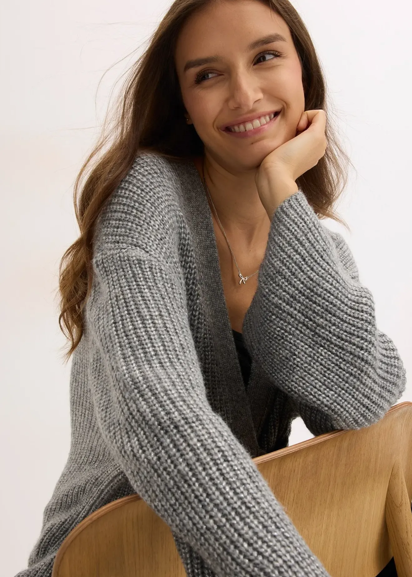 Femme bonprix Pulls & Gilets|Gilet cache-cœur oversize