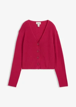 bonprix Gilet court en maille 100% coton|Femme Maille|Basiques