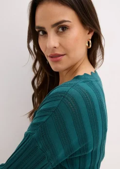 bonprix Gilet court en maille ajourée|Femme Maille|Pulls & Gilets