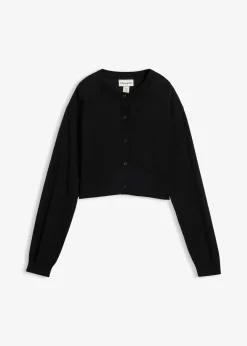 Femme bonprix Maille|Premium|Gilet court en maille coton et soie