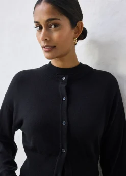 Femme bonprix Maille|Premium|Gilet court en maille coton et soie