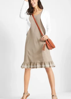 Femme bonprix Maille|Pulls & Gilets|Gilet court en maille de viscose mélangée