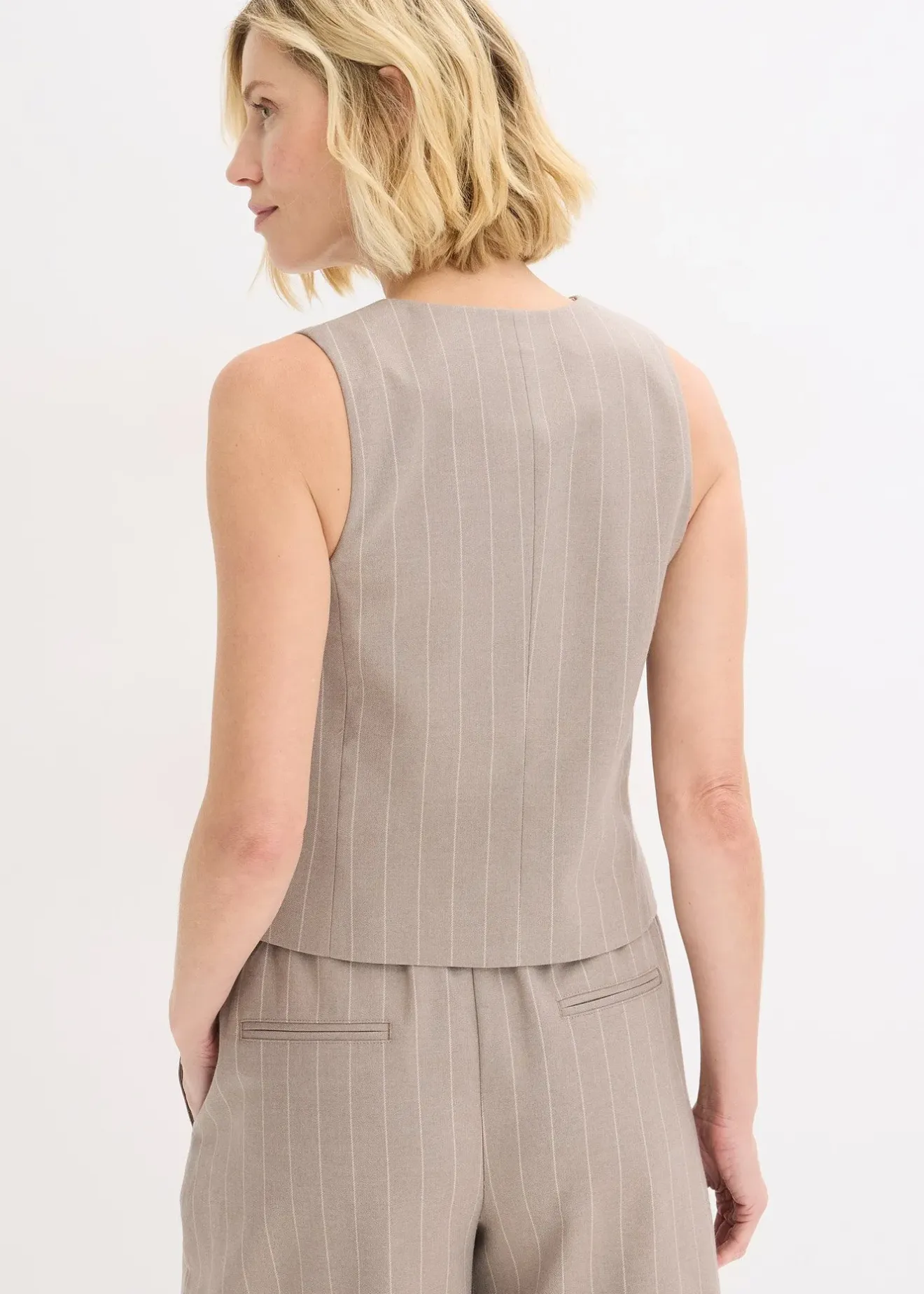 Femme bonprix Vestes & Manteaux|Gilet de costume à rayures tennis