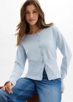 bonprix Gilet en fine maille à col rond|Femme Maille|Pulls & Gilets