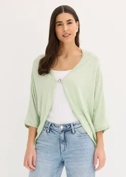 bonprix Gilet en fine maille 100% coton|Femme Maille|Pulls & Gilets