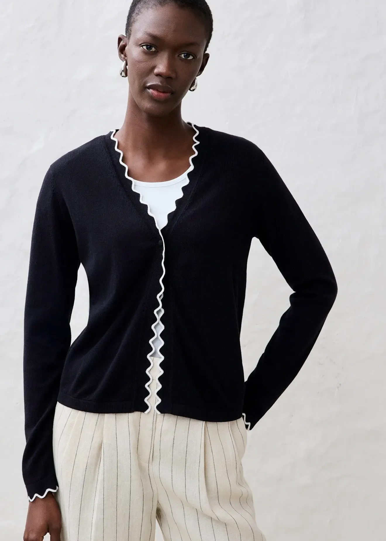 bonprix Gilet en fine maille contenant de la soie|Femme Maille|Premium