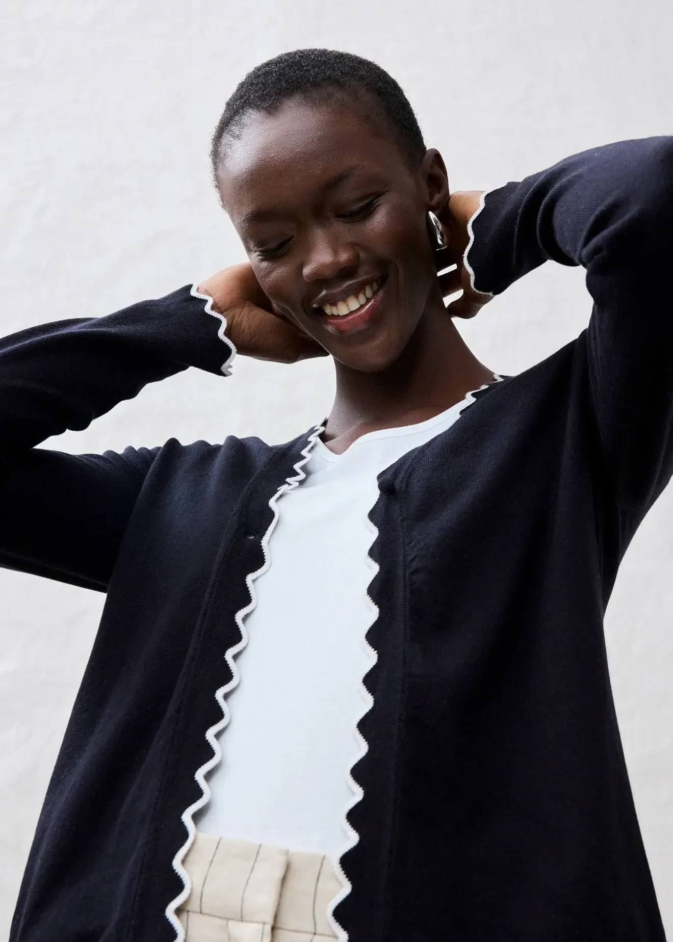 bonprix Gilet en fine maille contenant de la soie|Femme Maille|Premium