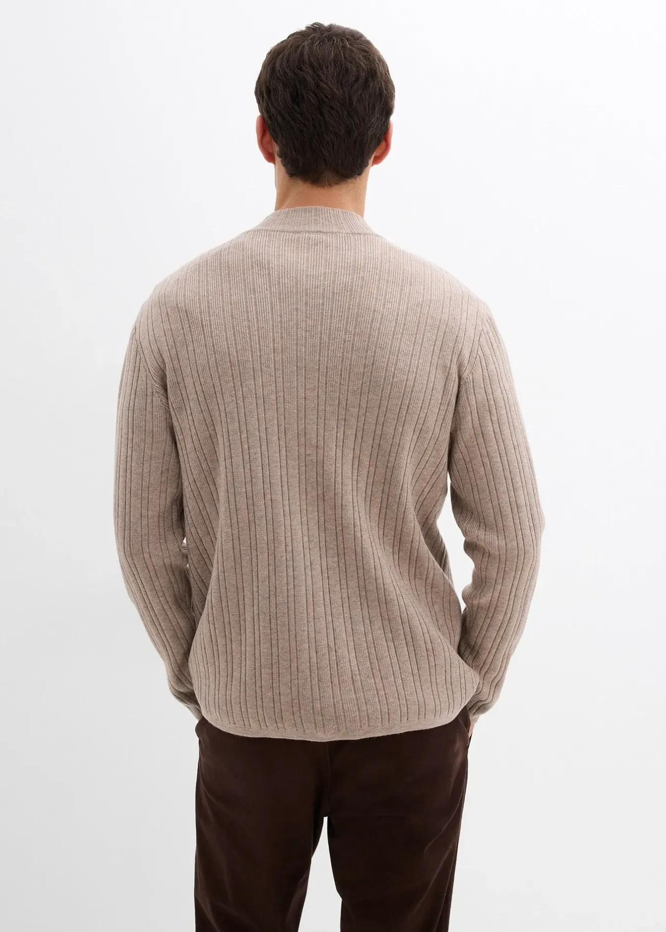 bonprix Gilet en fine maille côtelée|Homme Pulls & Gilets