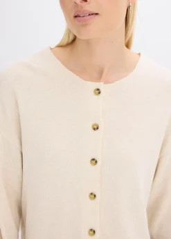 bonprix Gilet en fine maille côtelée|Femme Maille|Pulls & Gilets