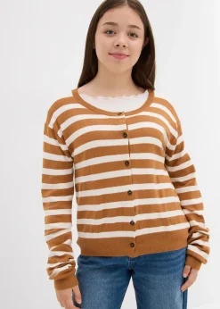 bonprix Gilet en fine maille de viscose mélangée|Enfant Vêtements Enfant|Filles 9-16 Ans·Pulls & Sweats