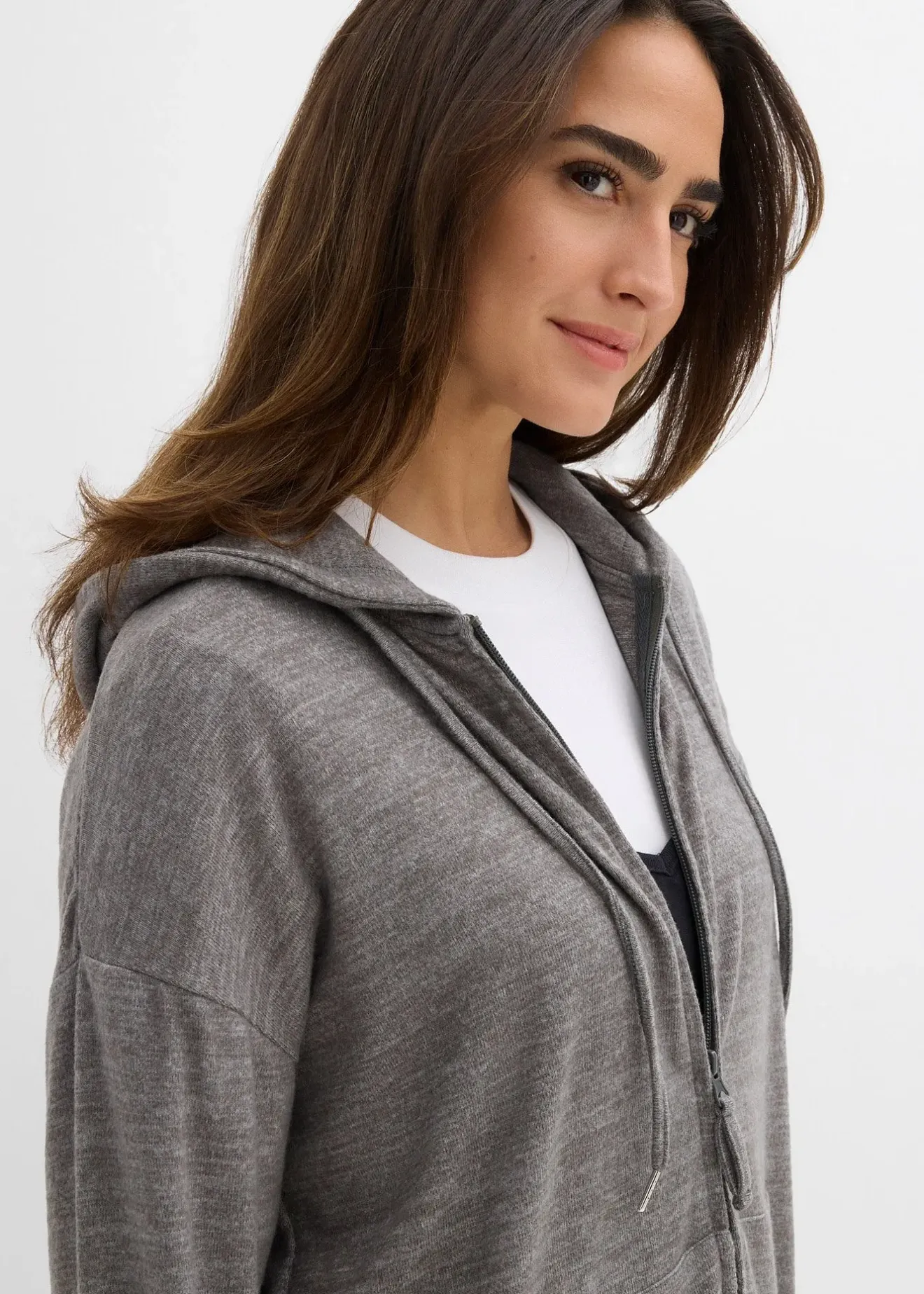 Femme bonprix Basiques|T-Shirts & Tops|Gilet en fine maille mélangée