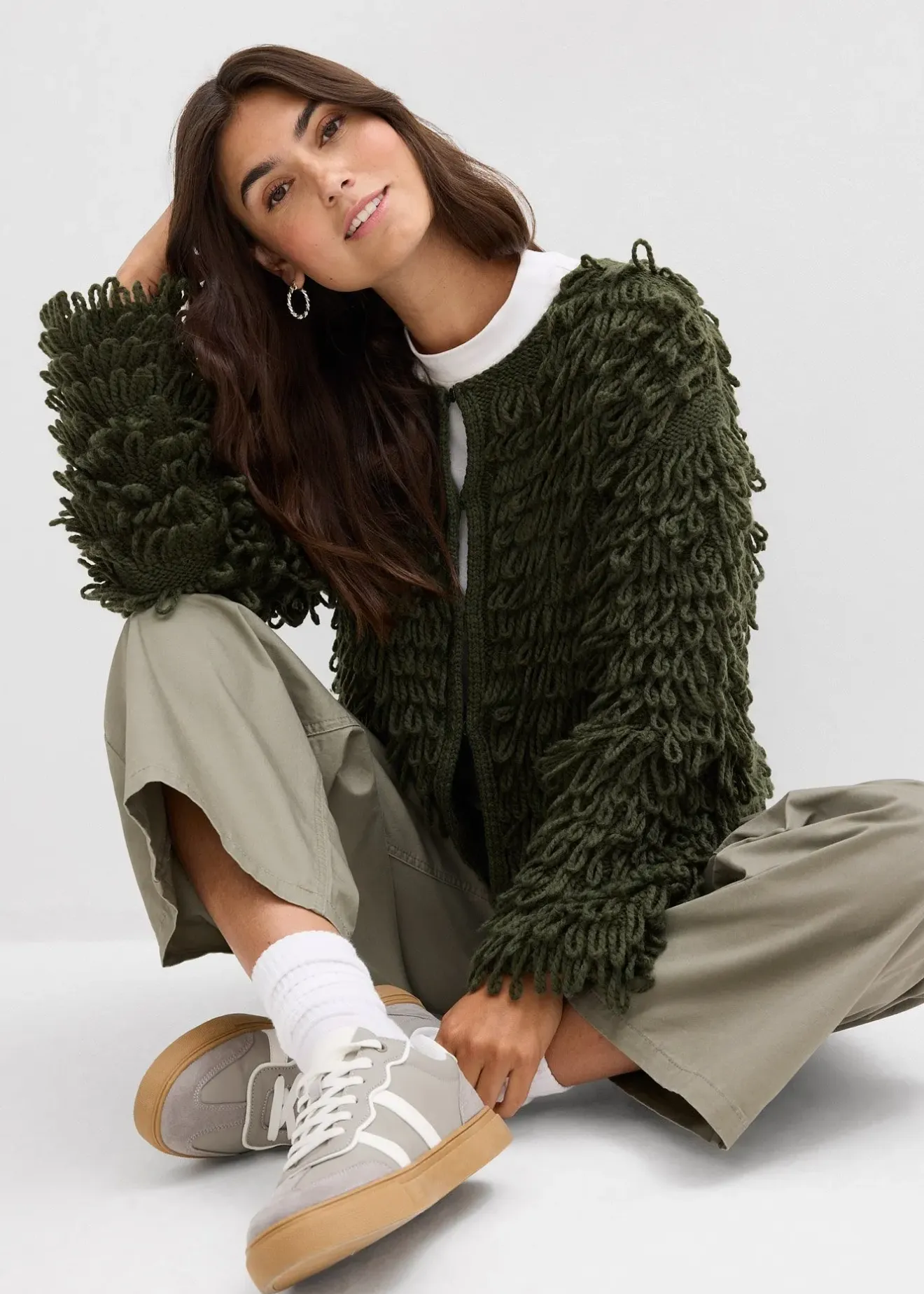 bonprix Gilet en grosse maille|Femme Maille|Pulls & Gilets