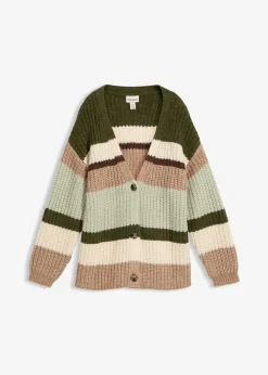 Femme bonprix Maille|Pulls & Gilets|Gilet en grosse maille à dégradé de couleurs