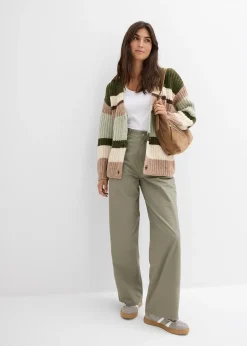 Femme bonprix Maille|Pulls & Gilets|Gilet en grosse maille à dégradé de couleurs