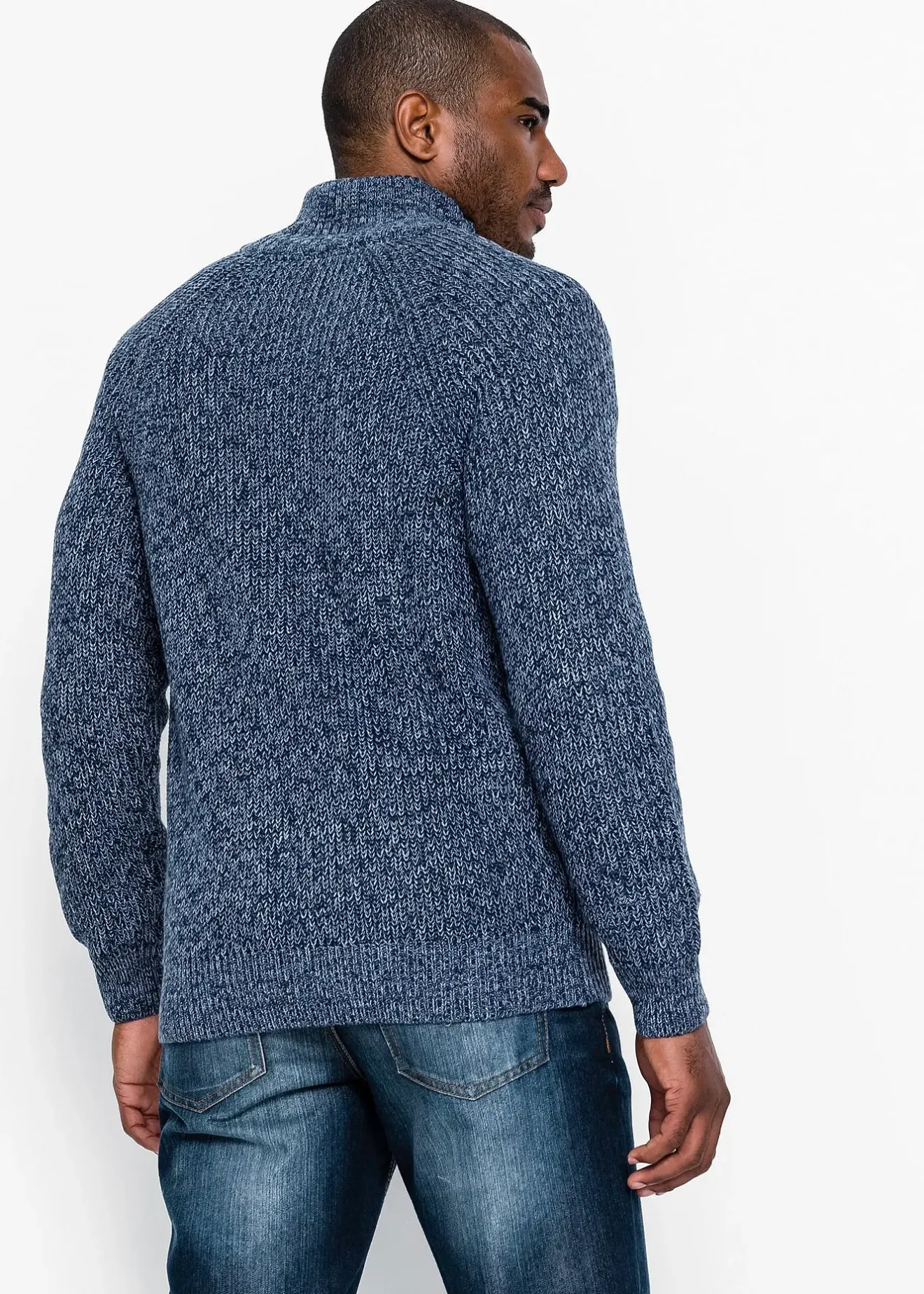 bonprix Gilet en grosse maille côtelée avec coton|Homme Pulls & Gilets