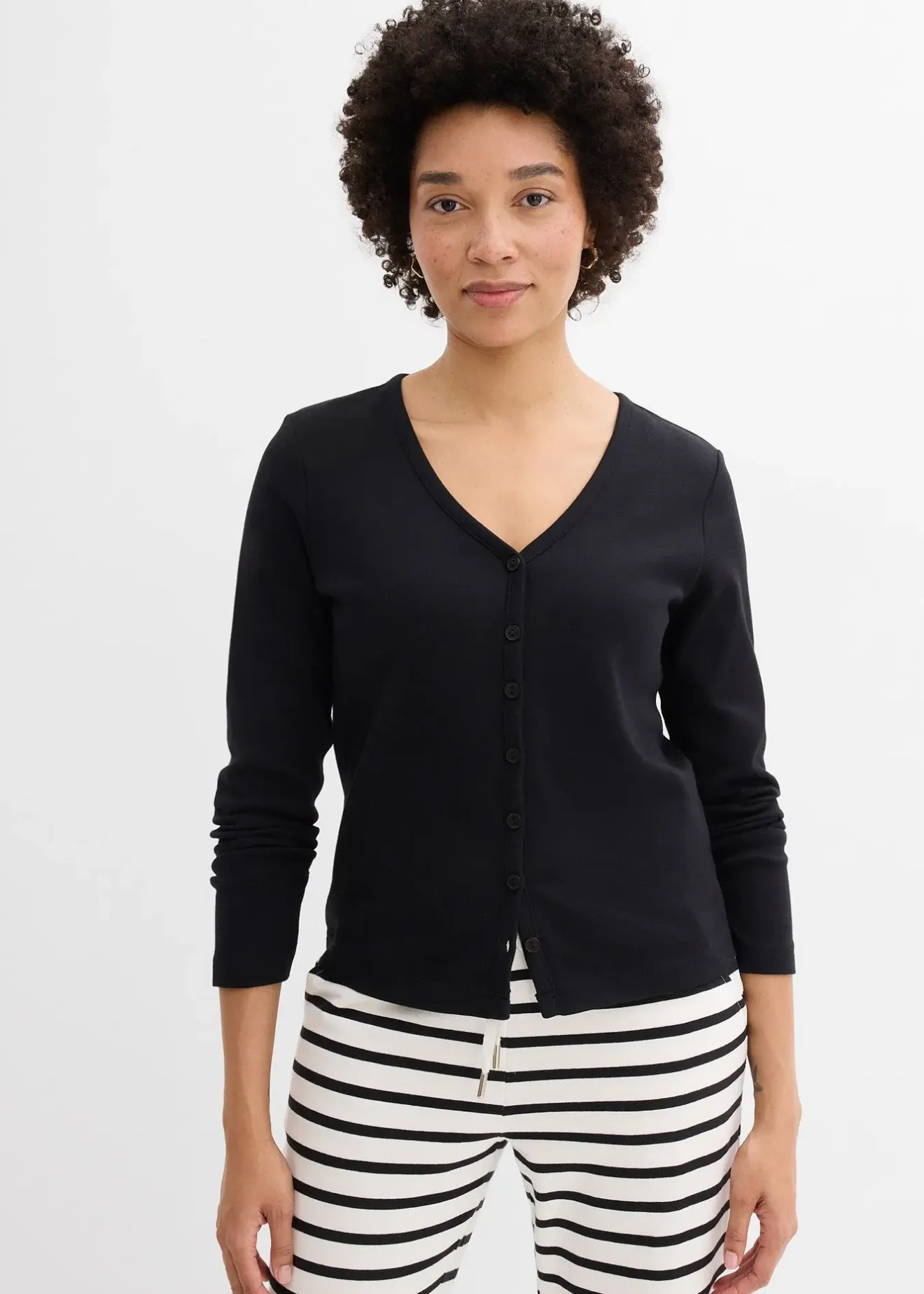 bonprix Gilet en jersey épais 100% coton|Femme Basiques|T-Shirts & Tops