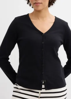 bonprix Gilet en jersey épais 100% coton|Femme Basiques|T-Shirts & Tops